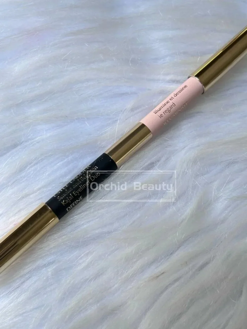 New Estee Lauder Smoke and Brighten Kajal Eyeliner Duo~Noir/Cream~Full size